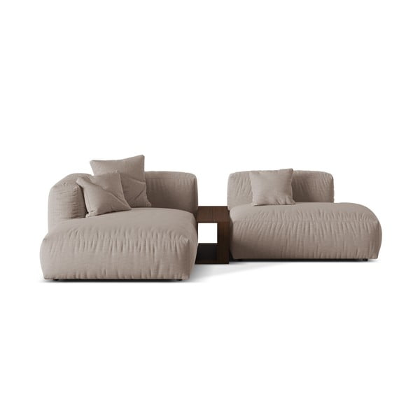 Béžová modulární rohová pohovka (levý roh) Martina – Micadoni Home