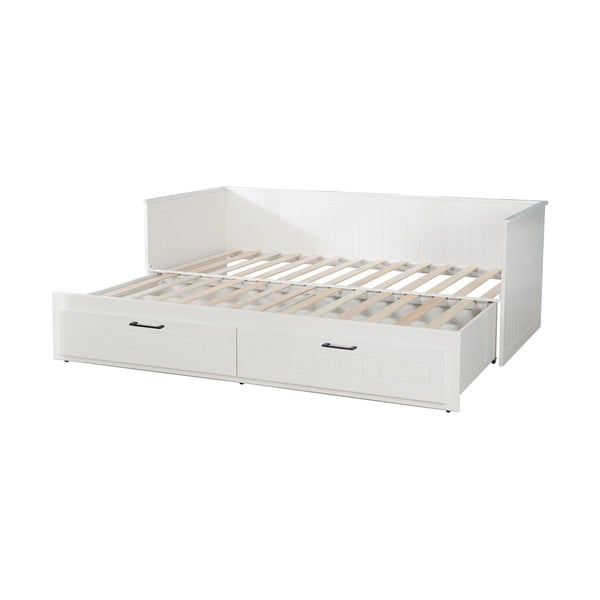 Bílá dětská postel s výsuvným lůžkem s úložným prostorem 90/180x200 cm Sylt – Roba-image-2