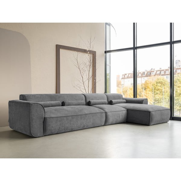 Šedá rohová pohovka (pravý roh) Flex Felix – Miuform-image-3