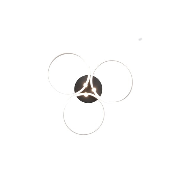 LED stmívatelné stropní svítidlo v černo-stříbrné barvě Caruso – Trio-image-4