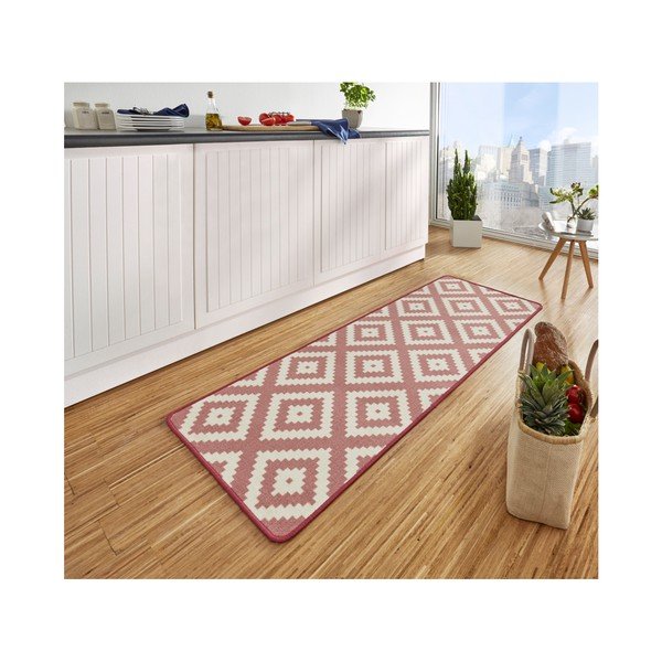 Růžový kuchyňský běhoun Hanse Home Diamond, 67 x 180 cm-image-1