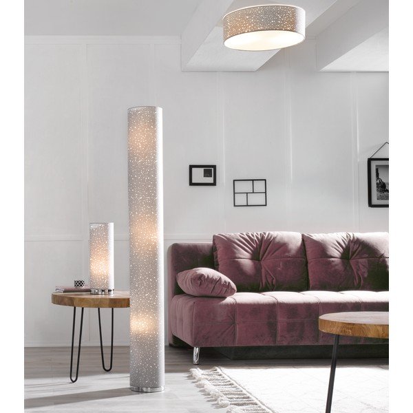 Šedá stolní lampa s textilním stínidlem (výška 35 cm) Thor – Fischer & Honsel-image-3