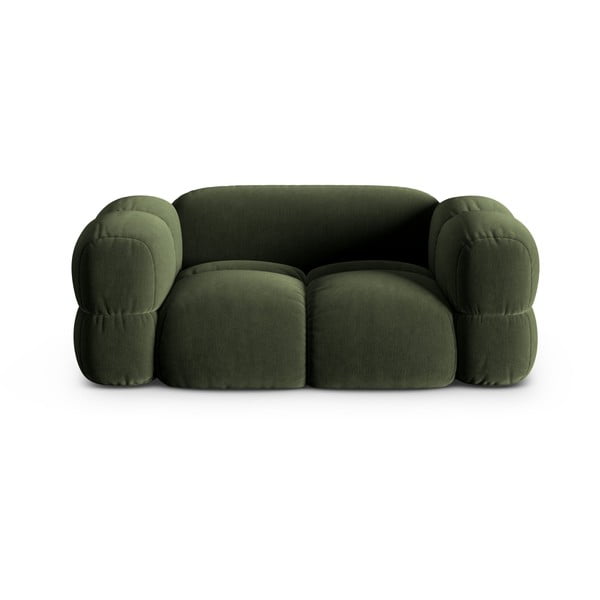 Zelená sametová pohovka 180 cm Loretto – Cosmopolitan Design