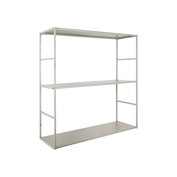 Šedý kovový nástěnný regál PT LIVING Level, 60 x 60 cm-image-2