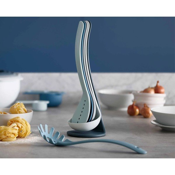 Sada 5 modrých kuchyňských nástrojů se stojánkem Joseph Joseph Nest Utensils Plus-image-1