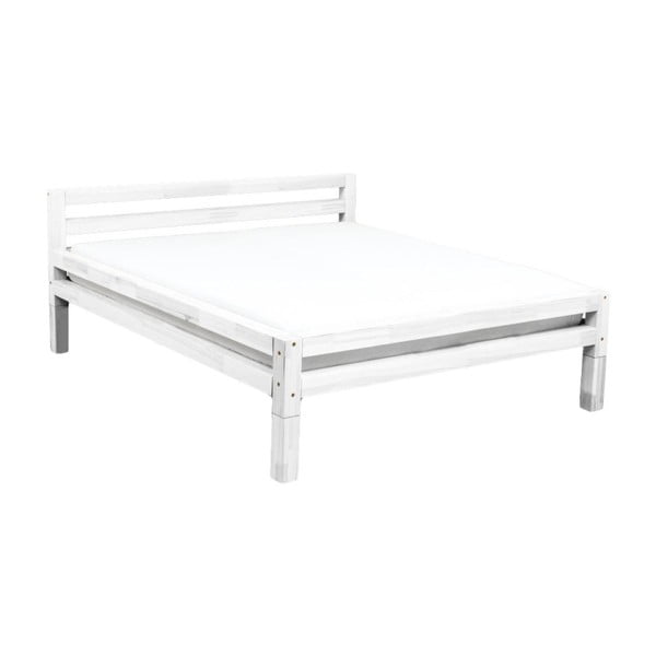 Bílá dvoulůžková postel z smrkového dřeva Benlemi Double, 180 x 200 cm-image-3