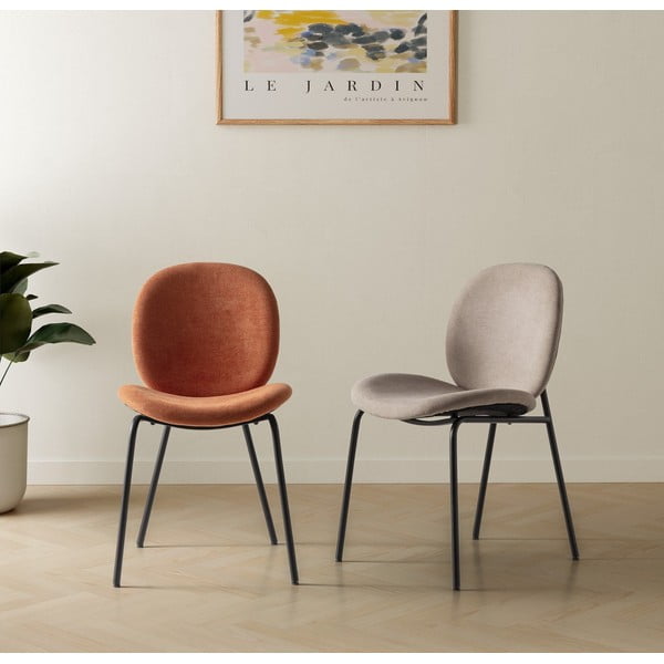 Jídelní židle v sadě 2 ks v cihlové barvě Cori – Marckeric-image-1