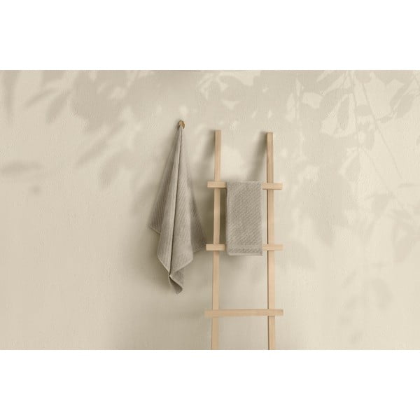 Světle béžové bavlněné ručníky a osušky v sadě 2 ks - Foutastic-image-3