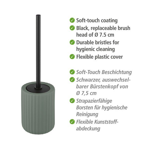 Zelený keramický toaletní kartáč Wenko Belluno-image-4
