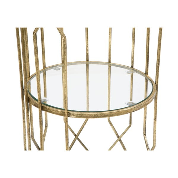 Kulatý odkládací stolek se skleněnou deskou ø 35 cm Tunisi – Mauro Ferretti-image-2