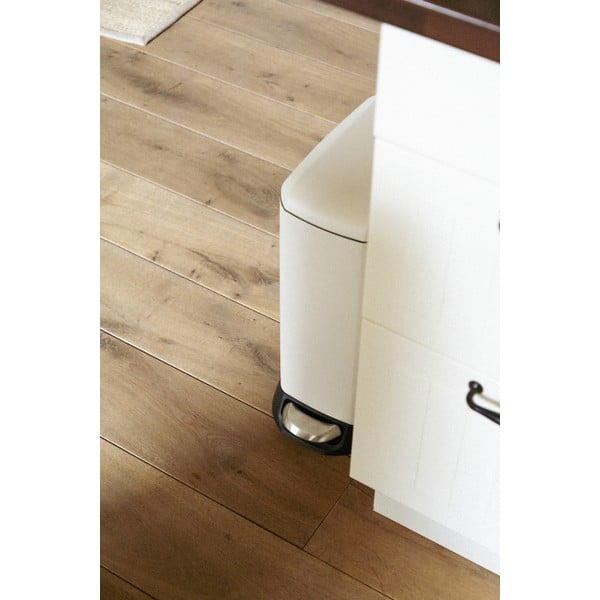 Krémový nášlapný ocelový odpadkový koš 12 l Design – Wenko-image-2