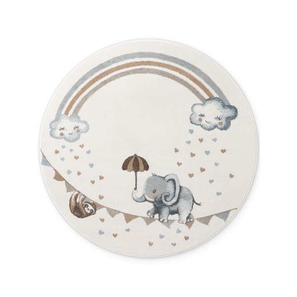 Krémový dětský koberec ø160 cm Walk like an Elephant Rainbow – Villeroy&Boch