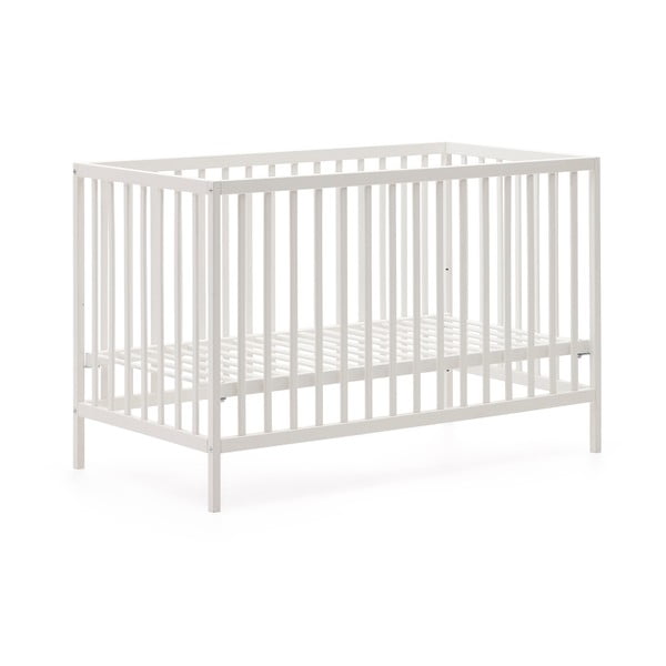 Bílá postýlka z bukového dřeva 60x120 cm Shantal – Kave Home-image-2