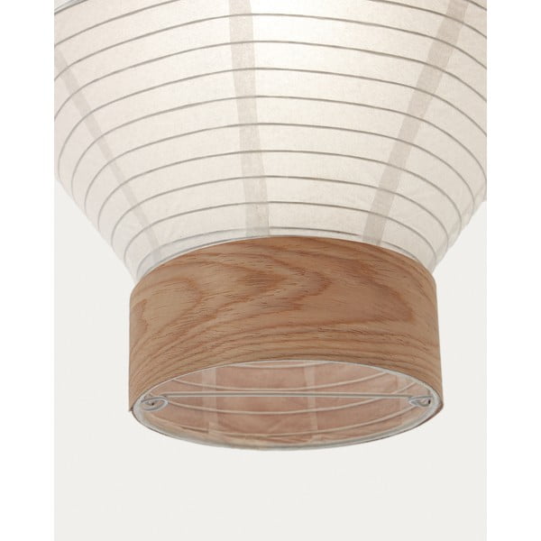 Bílé stínidlo ø 30 cm Hila – Kave Home-image-4