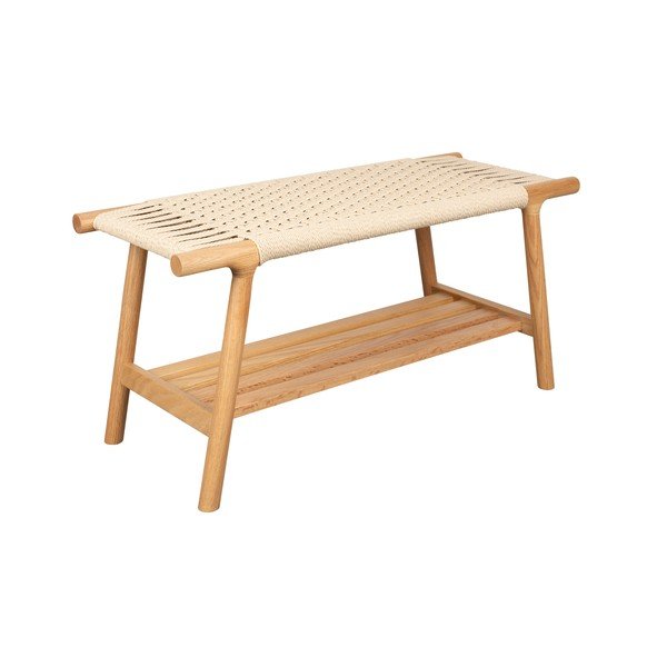 Dřevěná lavice ve světle přírodní barvě Kintaro – Dutchbone-image-2