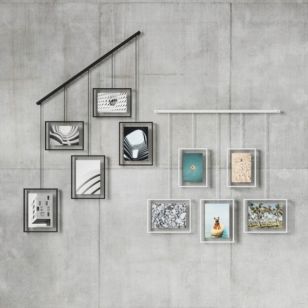 Bílé kovové rámečky na zeď v sadě 5 ks 66x69 cm Exhibit – Umbra-image-3