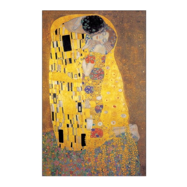 Obraz Klimt - The Kiss, 60x90 cm
