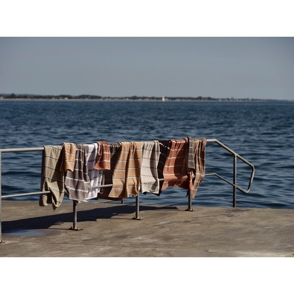 Hnědý/béžový bavlněný ručník 50x100 cm Sauna – Zone-image-2