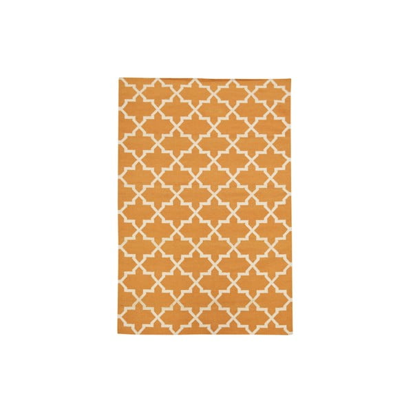 Ručně tkaný koberec Kilim Orange Design, 160x230 cm