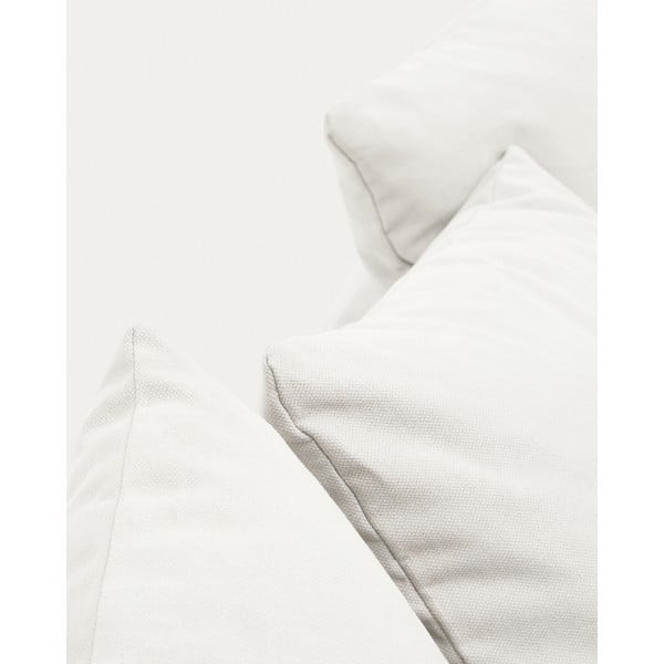 Bílá lněná pohovka 240 cm Nora – Kave Home-image-1