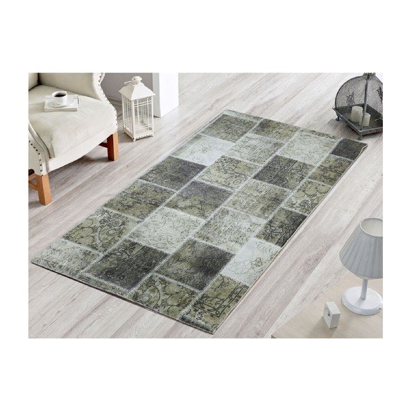 Koberec Green Patchwork, 80x120 cm