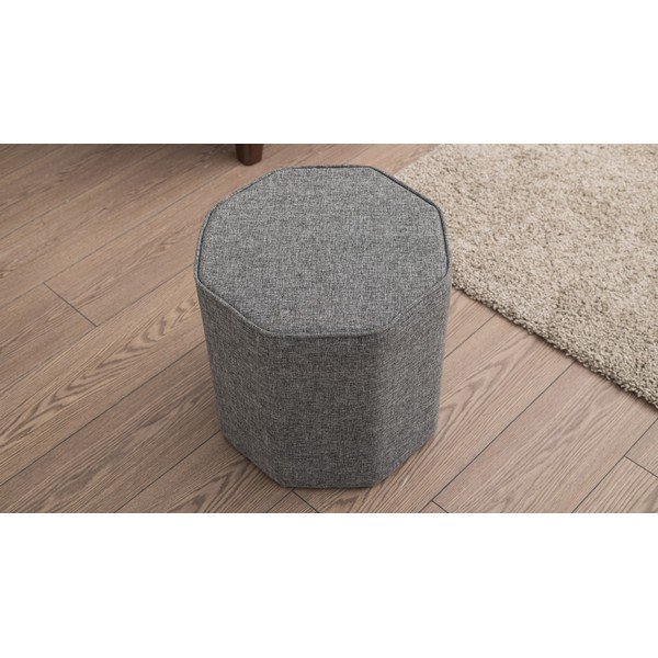 Šedý taburet Hexa  – Balcab Home-image-1