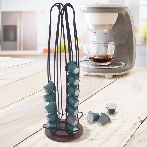 Černý stojan na kapsle Radka – Orion-image-1