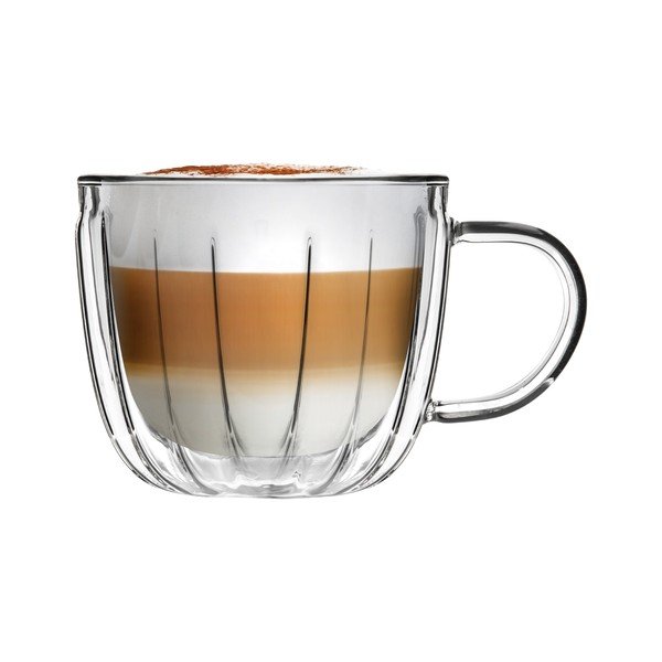 Skleněné šálky v sadě 2 ks na cappuccino 350 ml Tulip – Vialli Design-image-4