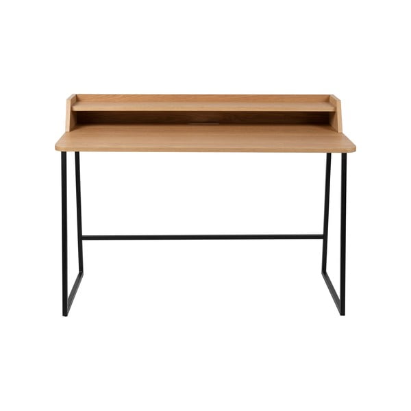 Pracovní stůl s deskou v dubovém dekoru se sekretářem 60x120 cm Giorgio – White Label