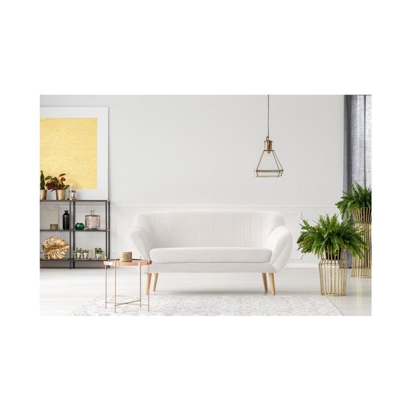 Krémová dvoumístná pohovka Mazzini Sofas Benito-image-2