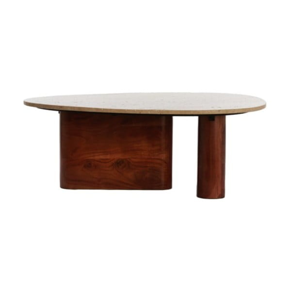 Hnědý konferenční stolek 72x90 cm Mahelona – Light & Living