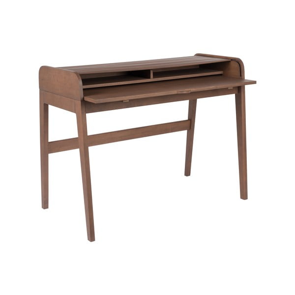 Hnědý psací stůl s výsuvnou deskou Zuiver Barbier-image-4