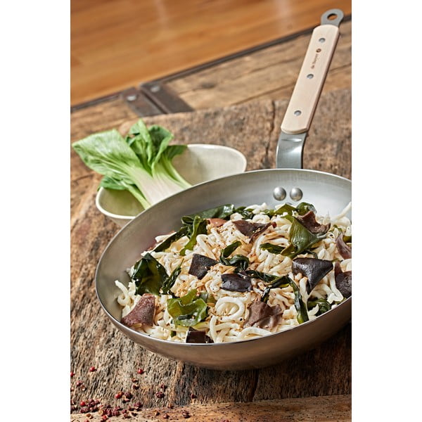 Ocelová WOK pánev de Buyer B Bois, ø 28 cm-image-1