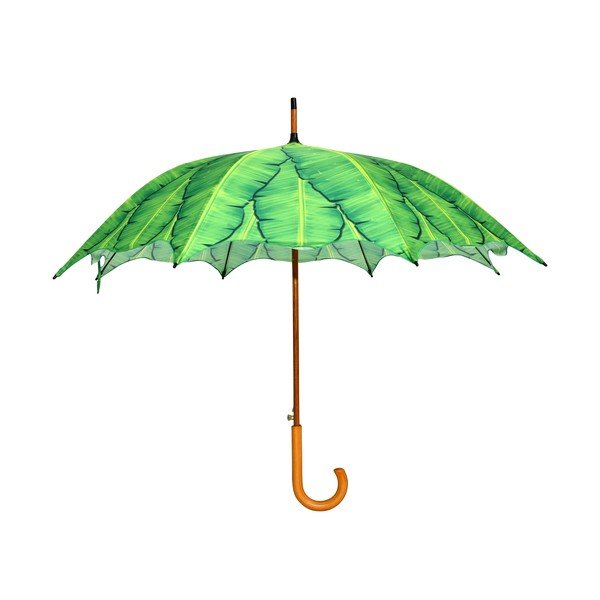 Zelený deštník Esschert Design Banana Leaf