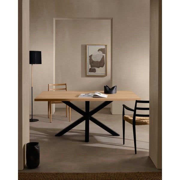 Jídelní stůl v dekoru dubového dřeva Kave Home, 200 x 100 cm-image-2