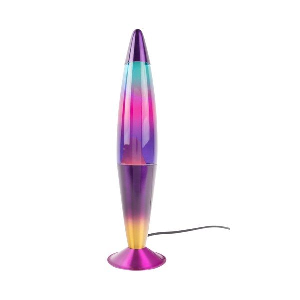 Skleněná lávová lampa (výška 41,5 cm) Rainbow Rocket Lava – Leitmotiv