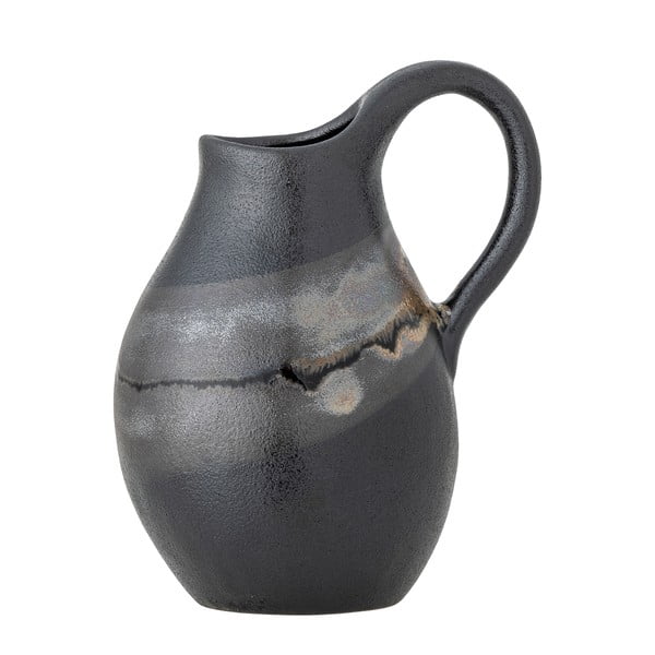 Tmavě šedá váza z kameniny (výška 15 cm) Alvena – Bloomingville