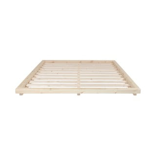 Dvoulůžková postel z borovicového dřeva v přírodní barvě Karup Design Dock Natural, 160 x 200 cm