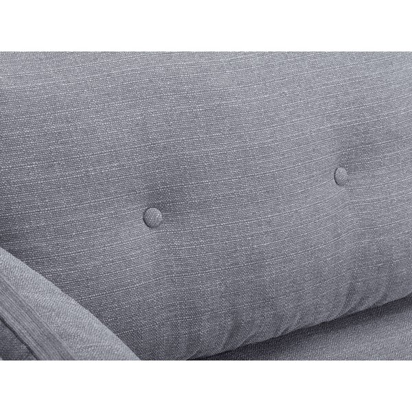 Světle šedá třímístná pohovka Mazzini Sofas Elena, s lenoškou na levém rohu-image-3