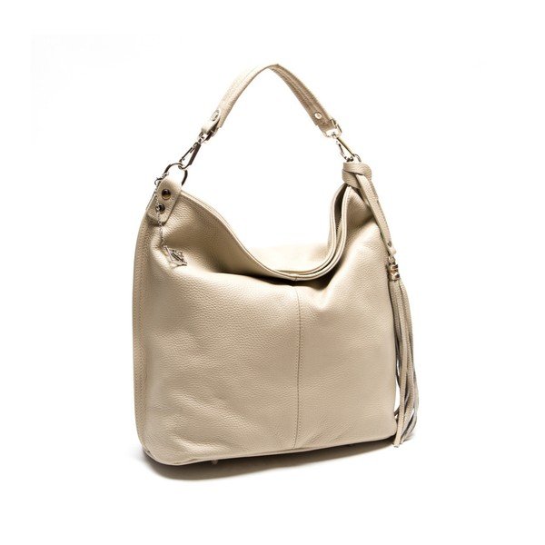 Kožená kabelka Isabella Rhea 1152 Beige-image-4