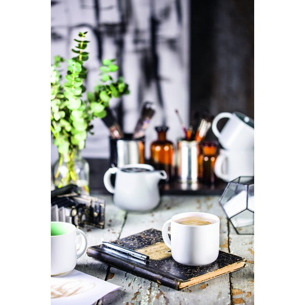 Bílý porcelánový hrnek s růžovým vnitřkem Maxwell & Williams Tint, 440 ml-image-1