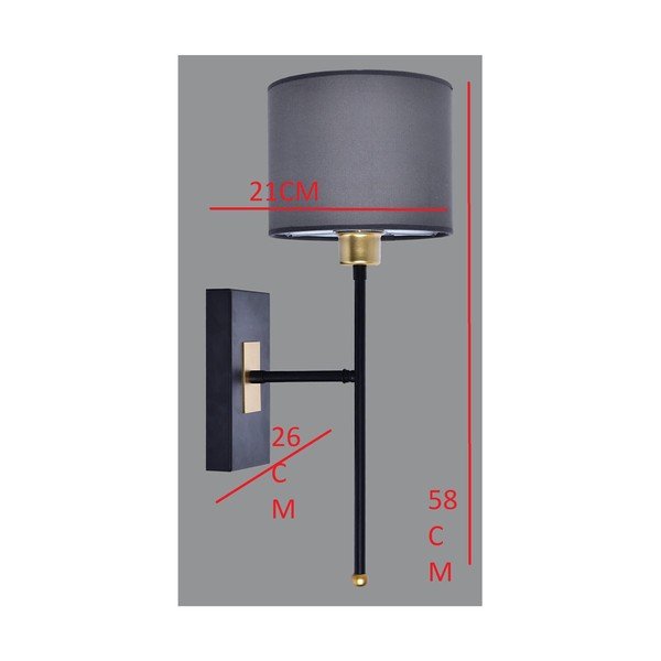 Černé/šedé nástěnné svítidlo Sconce T - Magenta Home-image-2