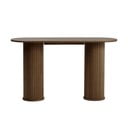 Hnědý konzolový stolek 40x130 cm Nola – Unique Furniture