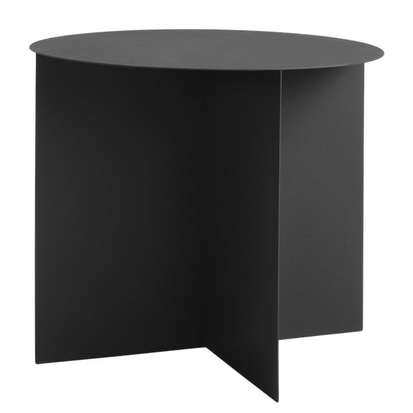 Černý odkládací stolek Custom Form Oli, ⌀ 50 cm