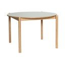 Kulatý jídelní stůl z dubového dřeva ø 115 cm Oblique – Hübsch