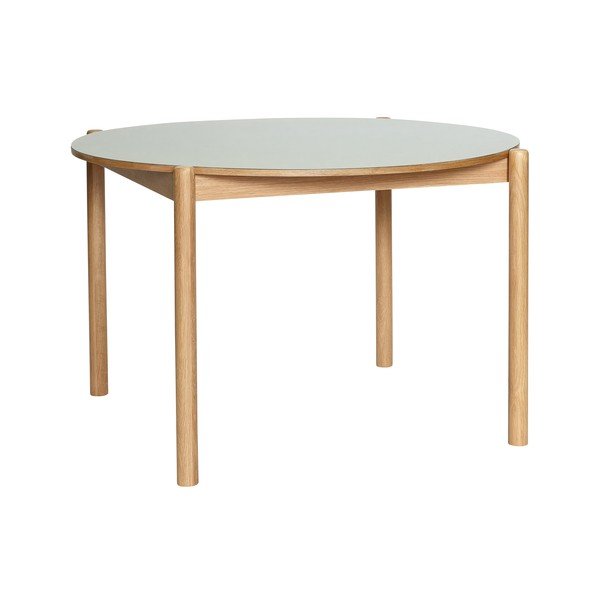 Kulatý jídelní stůl z dubového dřeva ø 115 cm Oblique – Hübsch