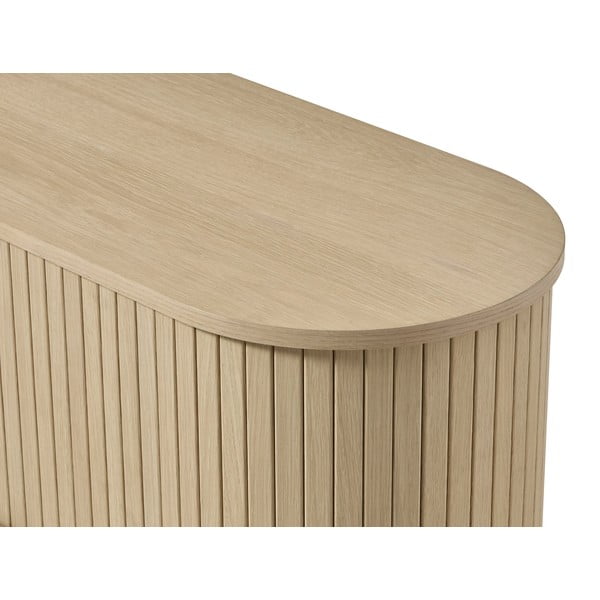 TV stolek v dekoru dubu v přírodní barvě 180x56x40 cm Meta – Unique Furniture-image-3