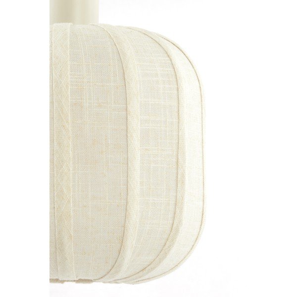 Krémové závěsné svítidlo s textilním stínidlem ø 50 cm Tufia – Light & Living-image-4