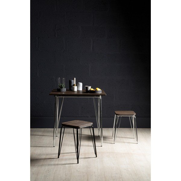 Jídelní stůl z jilmového dřeva ø 80 cm District – Premier Housewares-image-3