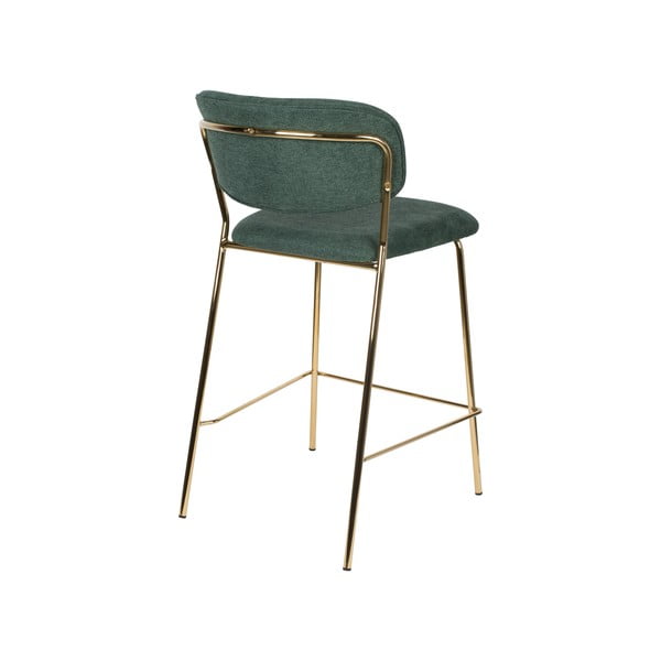 Tmavě zelené barové židle v sadě 2 ks 89 cm Jolien – White Label-image-4